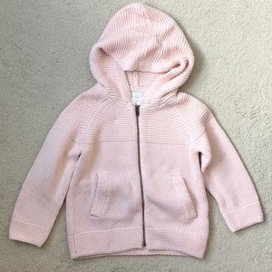 Girls Gap Garter Zip Sweater Hoodie NWOT 4